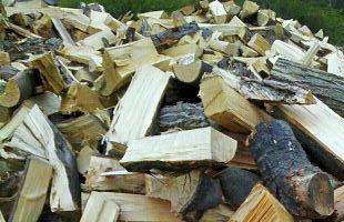 split logs for firewood